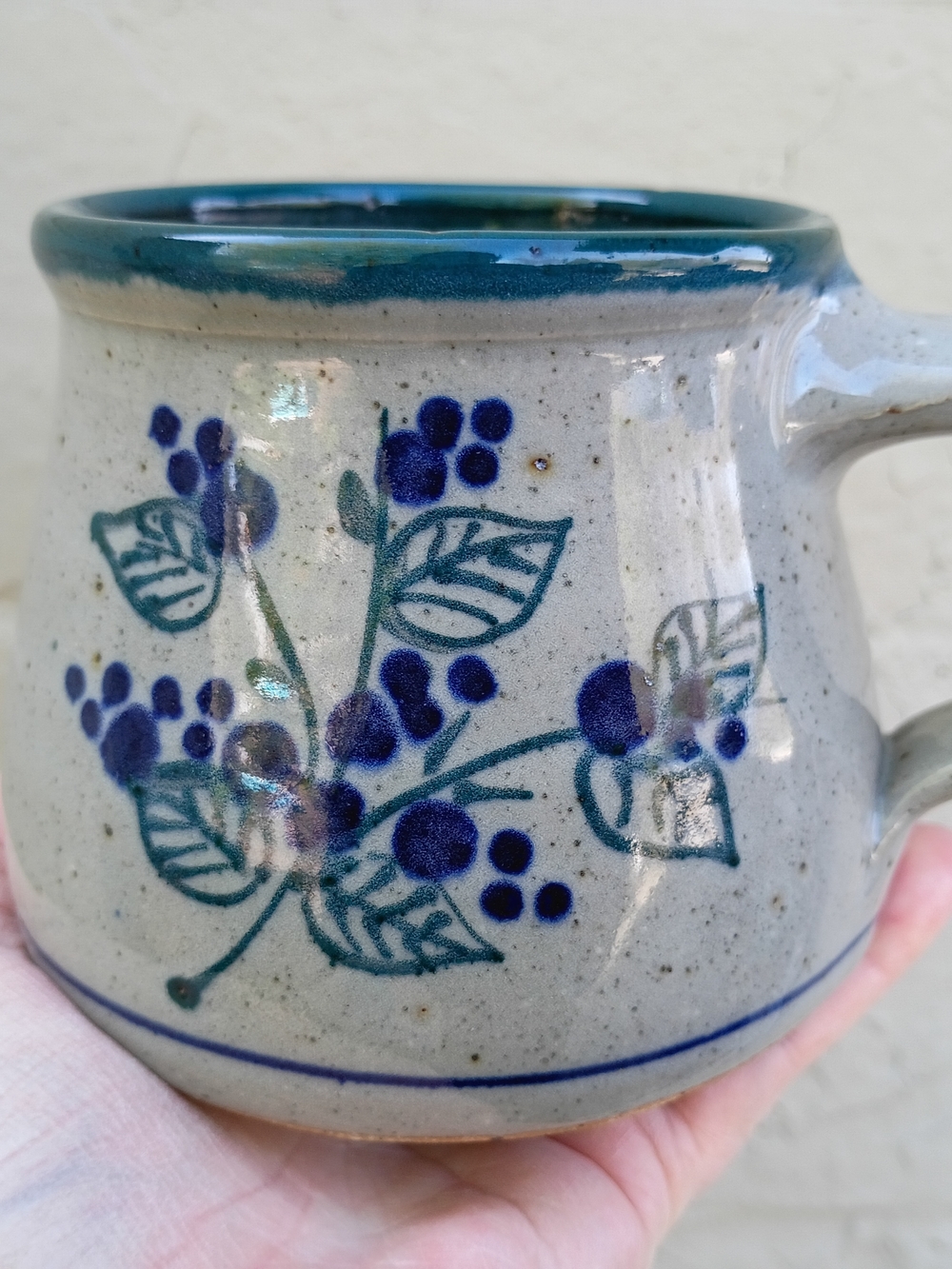 Vtg Great Day Pottery Stoneware Hand Thrown Mug